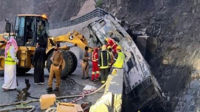 سعودی عرب میں عمرہ زائرین کی بس کو حادثہ، 20 افراد جاں بحق