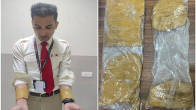کلائیوں پر سونا لپیٹ کر اسمگلنگ کرنے والا شخص گرفتار