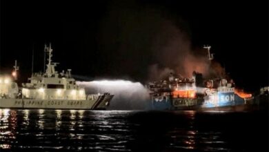 فلپائن میں کشتی میں آگ لگنے سے 31 افراد ہلاک