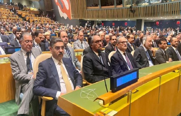 نگران وزیراعظم کی اقوام متحدہ کی جنرل اسمبلی اجلاس کے افتتاحی سیشن میں شرکت