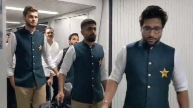 پاکستانی ٹیم ورلڈ کپ میں شرکت کے لیے بھارت پہنچ گئی