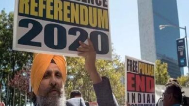 اقوام متحدہ کے ہیڈکوارٹر کے باہر بھارتی دہشت گردی کیخلاف سکھوں کا احتجاجی مظاہرہ
