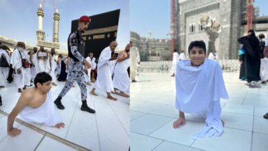 غانم المفتاح کا ہاتھوں سے چل کر خانہ کعبہ کے طواف کی ویڈیو وائرل