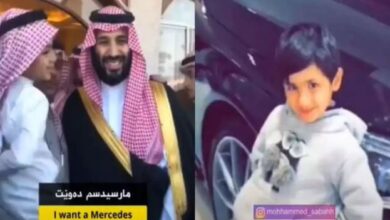 محمد بن سلمان نے مرسڈیز کا تحفہ دیکر بچے کی خواہش پوری کردی