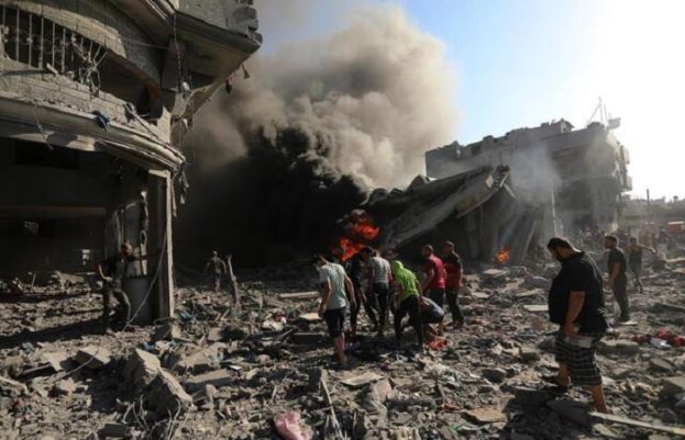 غزہ پر اسرائیلی وحشیانہ بمباری جاری، رہائشی عمارت پر حملے میں 26 فلسطینی شہید