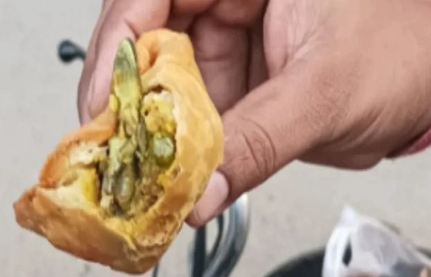 باپ بیٹی سموسے کیساتھ چھپکلی بھی چبا کر کھا گئے