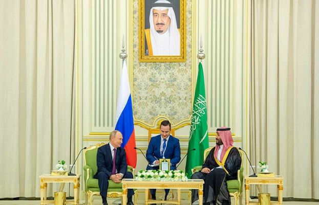 روسی صدر کی سعودی ولی عہد محمد بن سلمان سے ملاقات، مشرق وسطیٰ کی صورتحال پر تبادلہ خیال
