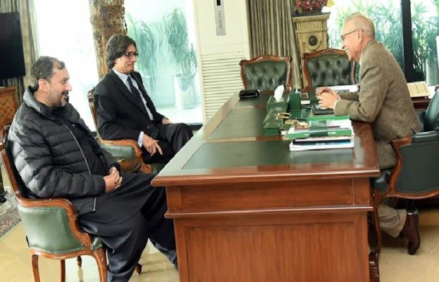 صدر مملکت عارف علوی سے پی ٹی آئی وفد کی ملاقات، عام انتخابات میں مبینہ دھاندلی سے آگاہ کیا