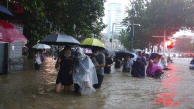 چین: موسلادھار بارشوں کے بعد سیلابی صورتحال، مواصلاتی نظام درہم برہم