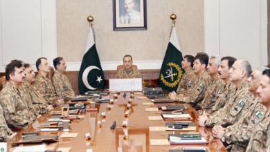 جنگ مسلط کرنے کی کسی بھی کوشش کا یقینی اور فیصلہ کن جواب دیا جائے گا‘ کور کمانڈر کانفرس