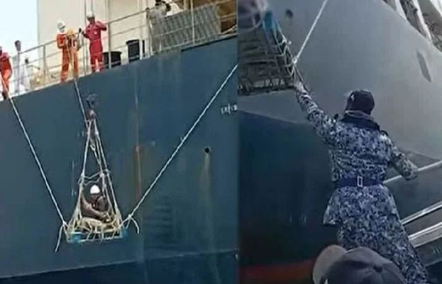 پاک بحریہ نے سمندرمیں زخمی بھارتی عملے کو بچا لیا