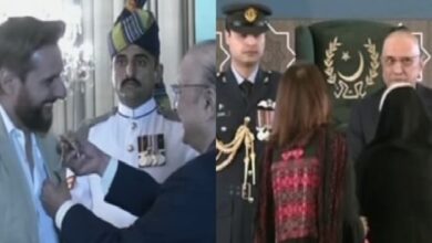 مختلف شعبہ جات میں نمایاں خدمات انجام دینے والوں میں تقسیم اعزازات، صدر مملکت آصف علی زرداری نےاعزازات تقسیم کیے