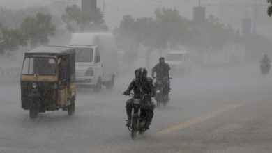 محکمہ موسمیات کی گرج چمک اور تیز ہواؤں کے ساتھ بارش کی پیشگوئی